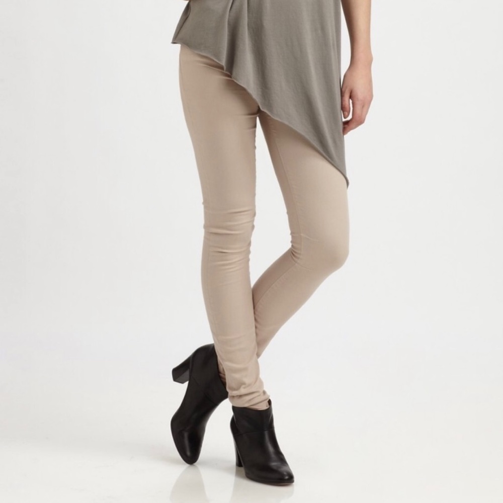 Helmut Lang Natural/Nude Skinny Pants sz 29 x 36